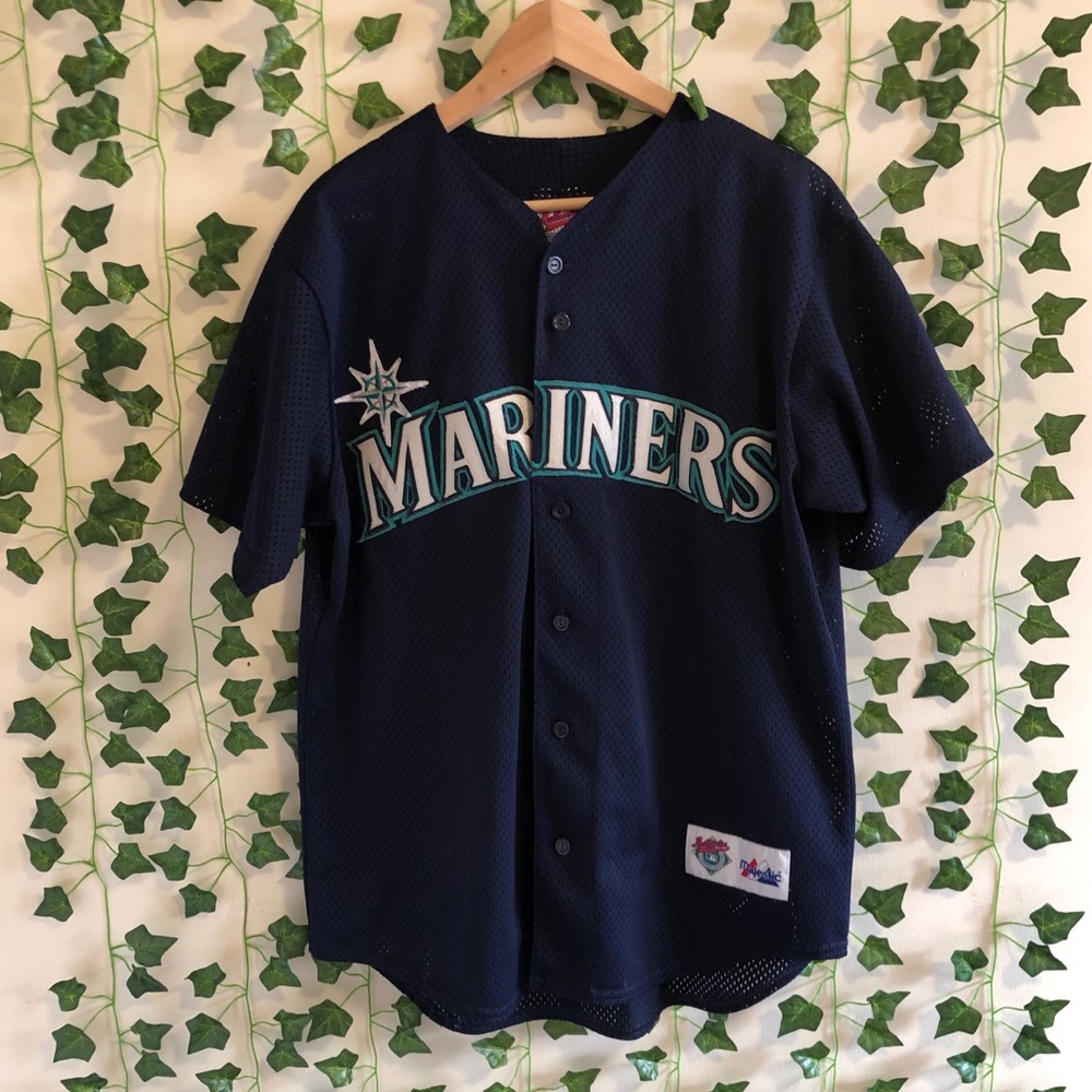 Ken Griffey Jr Majestic Mariners Jersey